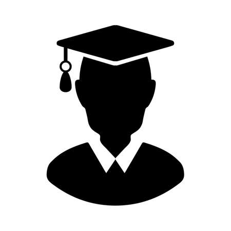 graduation iconのイラスト素材