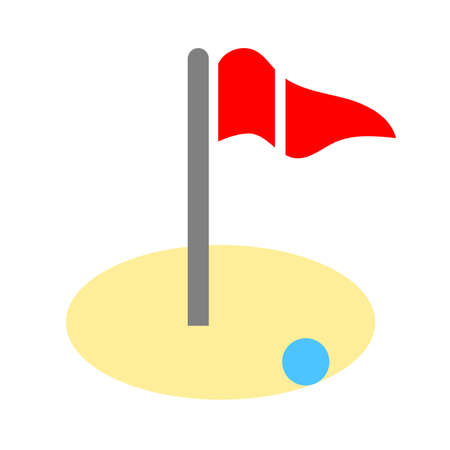 golf iconのイラスト素材