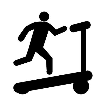 treadmill iconのイラスト素材