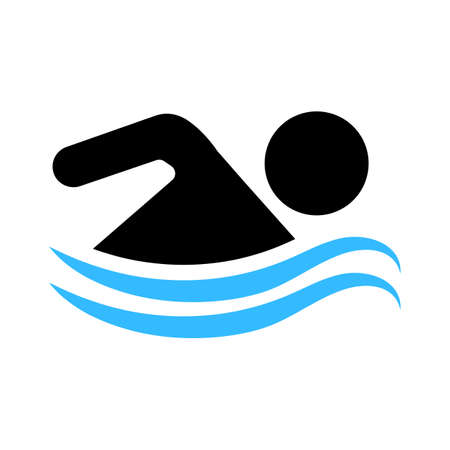swimming iconのイラスト素材
