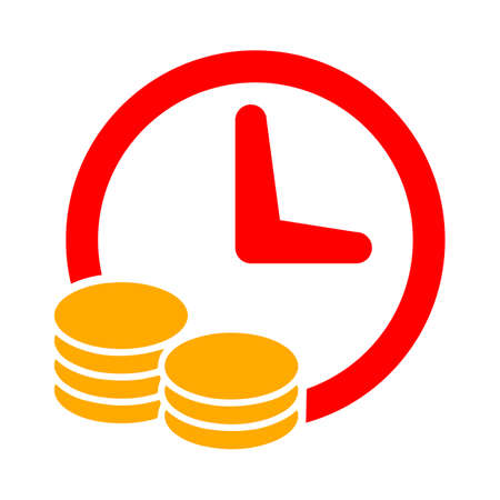 time coins iconのイラスト素材