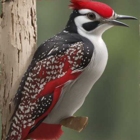 Great spotted woodpecker (Dendrocopos major)の素材