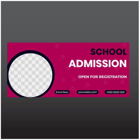 Social media post template design. Vector illustration. Pink and gray color.のイラスト素材
