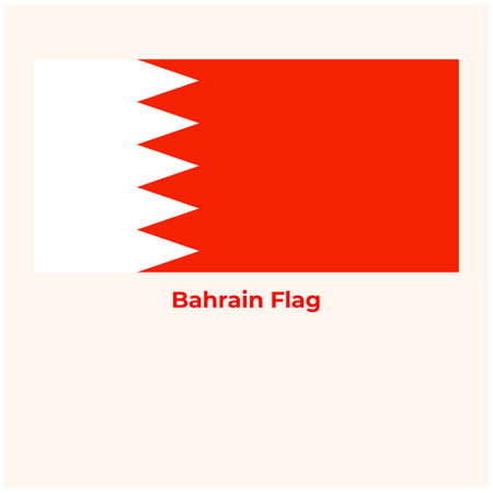 Bahrain Flag background for poster, banner, flyer, brochureのイラスト素材