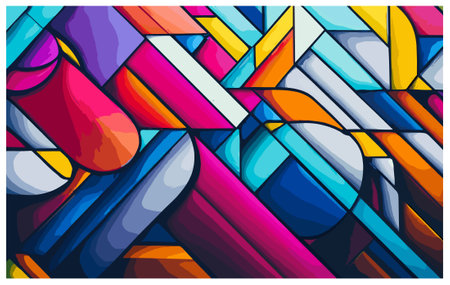 abstract background with colorful geometric pattern, vector illustration eps10のイラスト素材