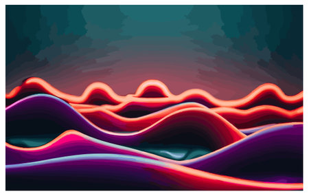 Abstract background with waves. Vector illustration for your design. Eps 10のイラスト素材