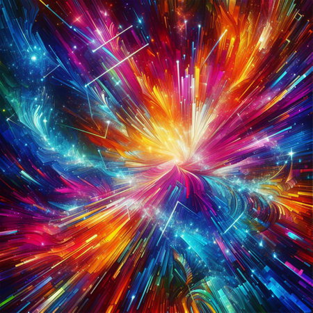 abstract fractal background a computer-generated 2D illustration, textureの素材