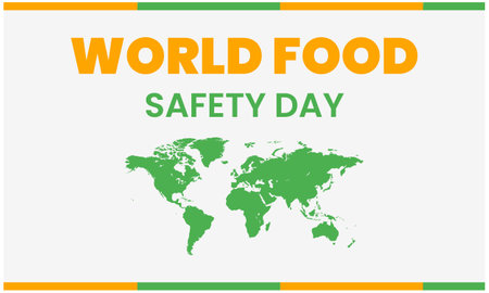 World Food Safety Day Vector Illustration. Suitable for greeting card, poster and banner.のイラスト素材