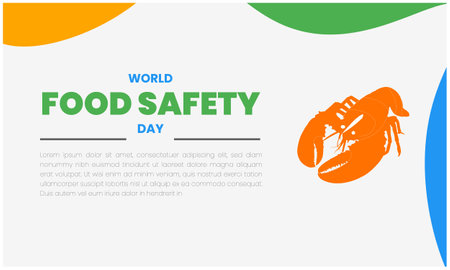 World Food Safety Day Vector Illustration. Suitable for greeting card, poster and bannerのイラスト素材