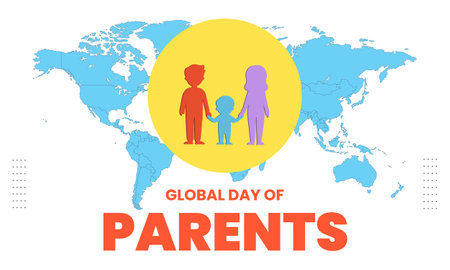 Global Day of Parents poster templetのイラスト素材
