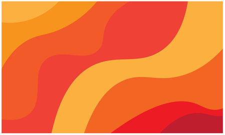 abstract background with wavy lines in orange, red and yellow colors