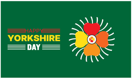 Happy Yorkshire Day. Vector Illustration of a Background for Youth Day.のイラスト素材