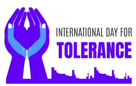 International Day of Tolerance. November 16. Vacation concept.のイラスト素材