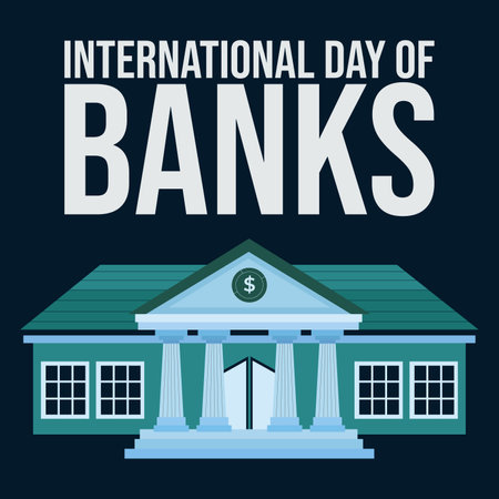 Bank design over blue background, vector illustration eps10 graphic.のイラスト素材