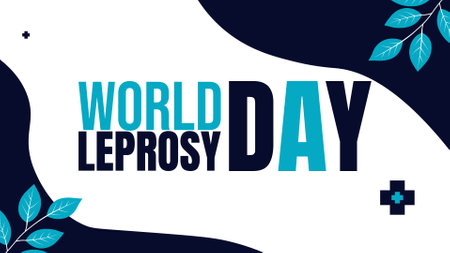 World Leprosy Day theme template for January 28, design templet banner