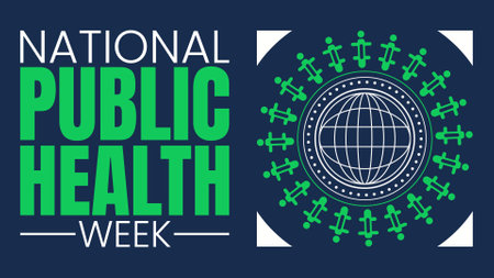 National Public Health Week, Building a Healthier Future Togetherのイラスト素材