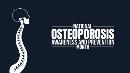 Strong Bones Strong Life, Osteoporosis Awareness Monthのイラスト素材