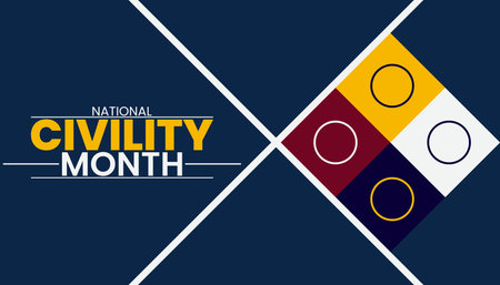 National Civility Month, Building Bridgesのイラスト素材