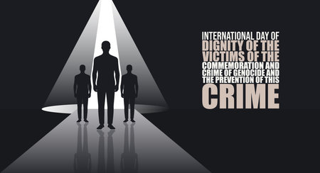 International Day of Genocide Victims Remembrance Poster designのイラスト素材