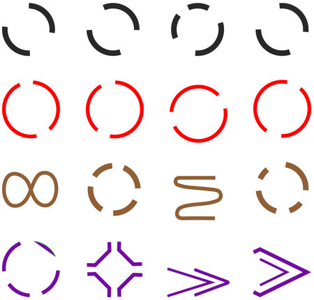 Circular and Abstract Shapes - Design Elements and Icons