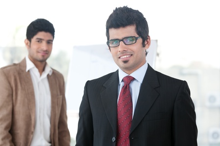 portrait of two businessmenの写真素材