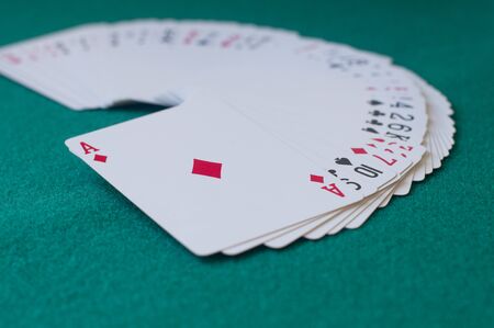 A deck of poker cards