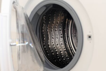 Detail of a washing machine drumの写真素材