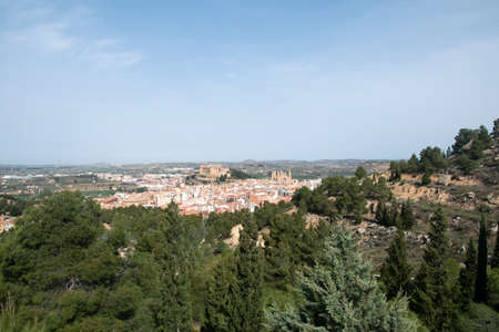 General view of the city of AlcaÃ±iz in Teruel, SpainSeen from the hill called 'Cabezo del...
