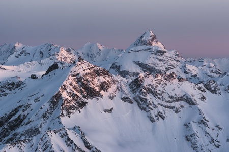 Mountains of the Caucasian range. View from Russia, Kabardino-Balkaria, Elbrus.の写真素材