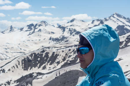 Caucasus / Russia - 02/06/2008 Group of climbers, acclimatization program in the mountains before...