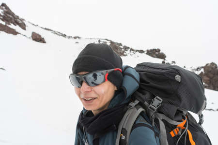 Caucasus / Russia - 02/06/2008 Group of climbers, acclimatization program in the mountains before...