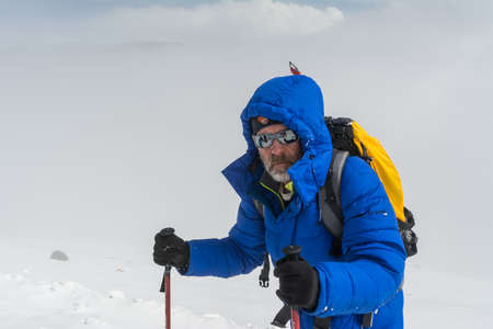 Caucasus / Russia - 02/06/2008 Group of climbers, acclimatization program in the mountains before...