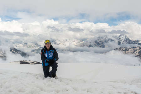 Caucasus / Russia - 22/06/2008 Group of climbers, acclimatization program in the mountains before...