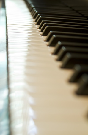 Piano close up window glowの写真素材
