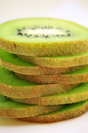 close up of kiwi fruitの写真素材