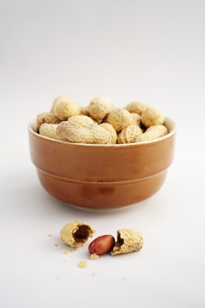 peanuts isolated on white background