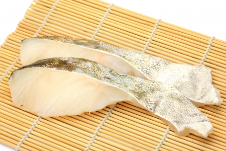 I took two slices of cods on a bamboo blind.