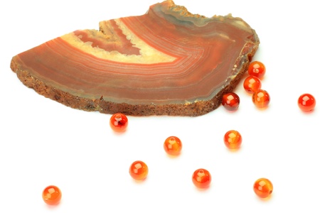 This is called carnelian with a natural stone の写真素材