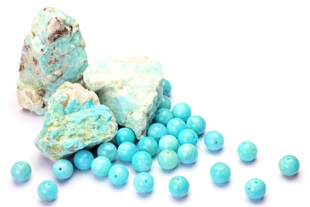 This is called amazonite with a mineral の写真素材
