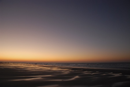 beach sunset, romantic and peaceful atmosphere
