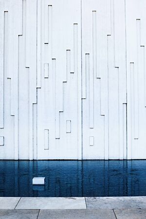 modern architecture in a cafe in hamburgの写真素材