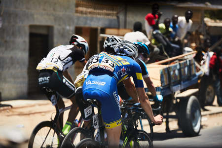 Tour du Senegal 2017 from Dakar to Dakar 8 Stages WInner Islam Mansouri.のeditorial素材