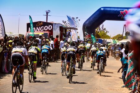 Tour du Senegal 2017 from Dakar to Dakar 8 Stages WInner Islam Mansouri.のeditorial素材