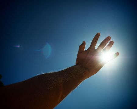Hand in the sun