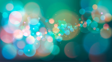 Abstract Bokeh Light Background, Vector Illustrationのイラスト素材