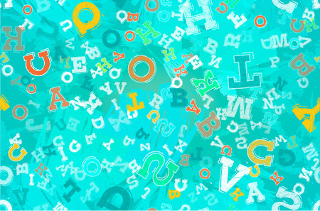 Abstract letters patternのイラスト素材