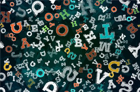 Abstract letters backgroundのイラスト素材