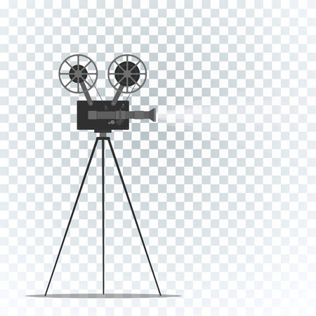 Film projector on greyのイラスト素材