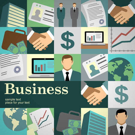 Concept of business background  Vector illustrationのイラスト素材