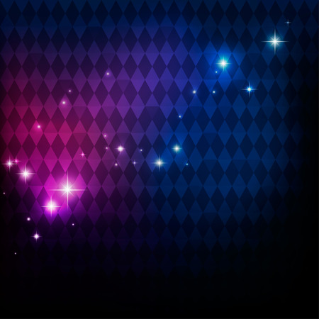 Abstract disco party background with geometric pattern and flashesのイラスト素材